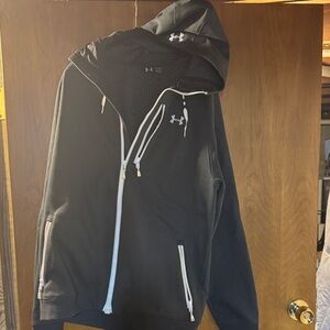 Under Armour Black Performance Jacket with White Accents
